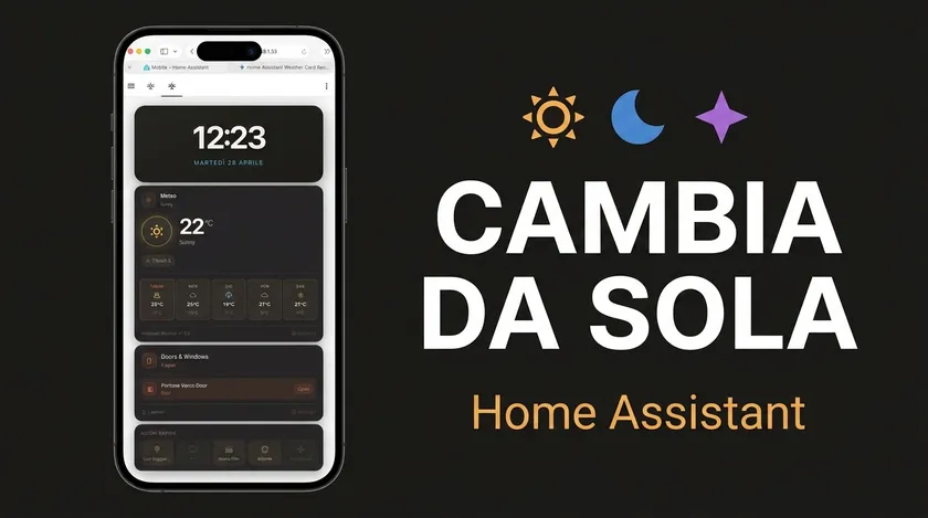 Dashboard mobile Home Assistant: card condizionali (2026)