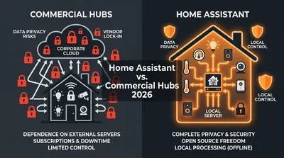 Home Assistant vs Google Home e Alexa: confronto hub 2026